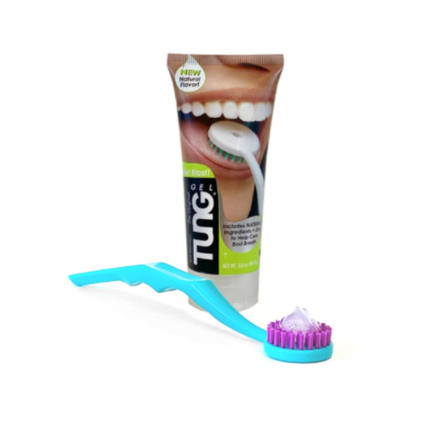 TUNG Brush & Gel – Combo Pack – Tongue Cleaner (Brush Color Varies)