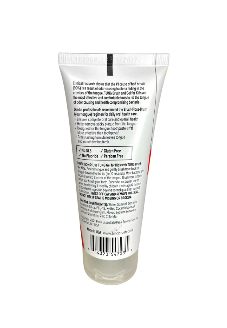 TUNG Gel for Kids! 3 oz. - Strawberry - Tongue Cleaner